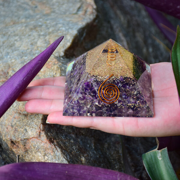 Amethyst Orgone Pyramid