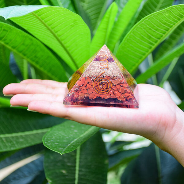 Red Jasper Orgone Pyramid