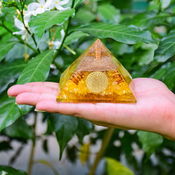 Citrine Orgone Pyramid