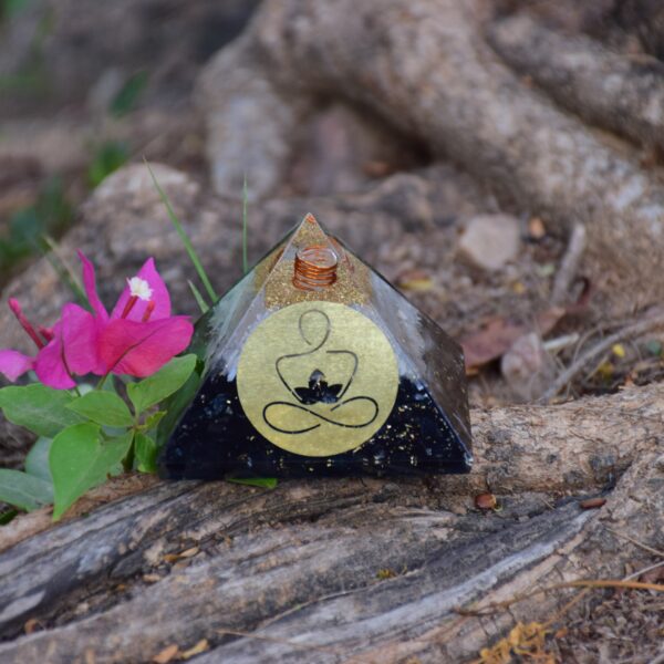 Black Obsidian Orgone Pyramid
