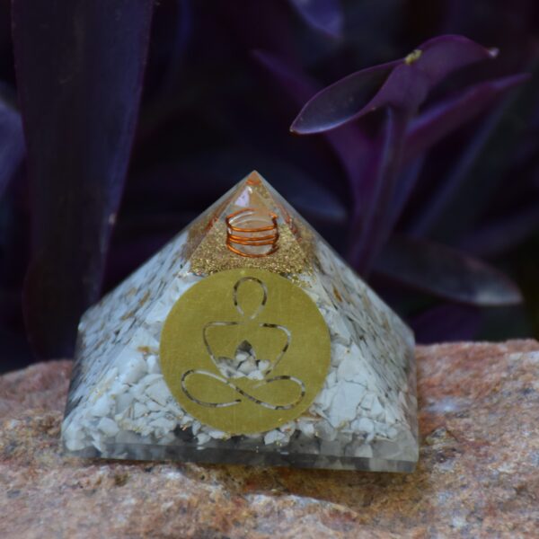 Howlite Orgone Pyramid
